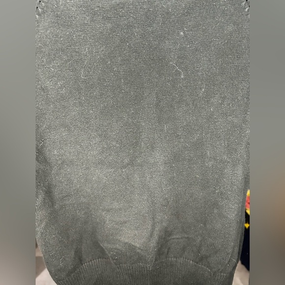 Women’s Vintage Geoffrey Beene Black Cotton Blend Cardigan Sweater Size Small - Picture 5 of 5